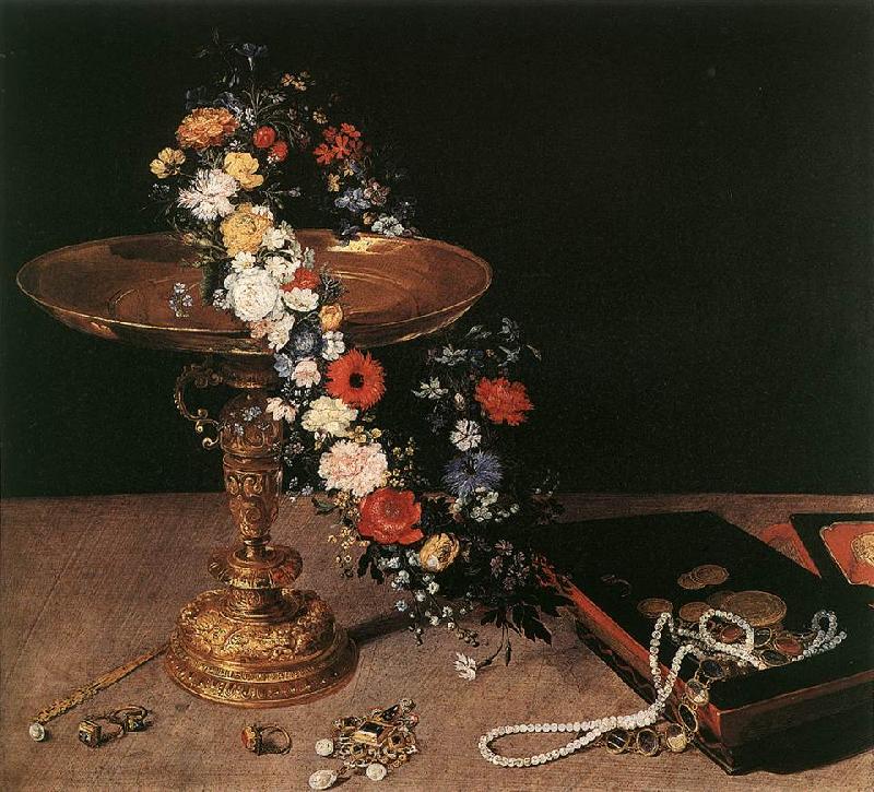  Still-Life with Garland of Flowers and Golden Tazza fdg